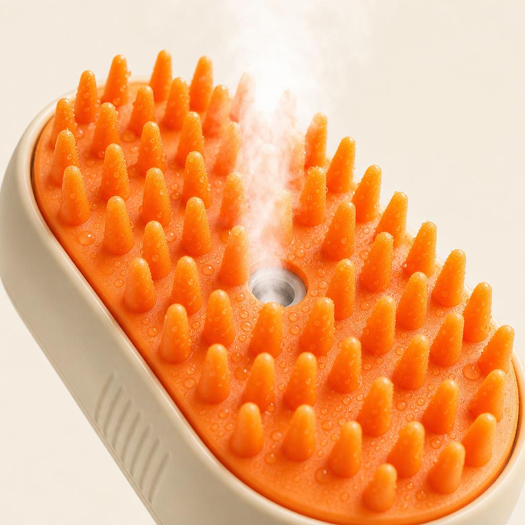 Brush in slow circles